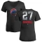 Women's Addison Russell Midnight Mascot V-Neck T-Shirt - Black