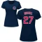 Women's Addison Russell Name & Number T-Shirt - Navy