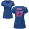 Women's Addison Russell Name & Number T-Shirt - Royal