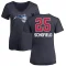 Women's Admiral Schofield Name and Number Banner Wave V-Neck T-Shirt - Navy