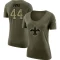 Women's Adrian Frye Legend Salute to Service Scoop Neck T-Shirt - Olive