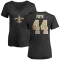 Women's Adrian Frye Name & Number Slim Fit T-Shirt - Black