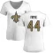 Women's Adrian Frye Name & Number Slim Fit T-Shirt - White