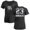 Women's Adrian Gonzalez Midnight Mascot V-Neck T-Shirt - Black