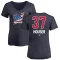 Women's Adrian Houser Name and Number Banner Wave V-Neck T-Shirt - Navy