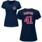 Women's Adrian Sampson Name & Number T-Shirt - Navy