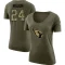 Women's Adrian Wilson Legend Salute to Service Scoop Neck T-Shirt - Olive