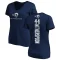 Women's Ahkello Witherspoon Backer Slim Fit T-Shirt - Navy