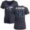 Women's Ahkello Witherspoon Name & Number Slim Fit T-Shirt - Navy