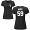 Women's A.J. Alexy Name & Number T-Shirt - Black