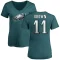 Women's A.J. Brown Name & Number Slim Fit T-Shirt - Green