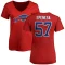 Women's AJ Epenesa Name & Number Slim Fit T-Shirt - Red