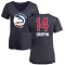 Women's AJ Griffin Name and Number Banner Wave V-Neck T-Shirt - Navy