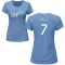 Women's A.j. Hinch Name & Number T-Shirt - Light Blue