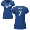 Women's A.j. Hinch Name & Number T-Shirt - Royal