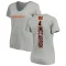 Women's AJ McCarron Backer V-Neck T-Shirt - Ash