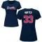 Women's A.J. Minter Name & Number T-Shirt - Navy