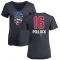 Women's AJ Pollock Name and Number Banner Wave V-Neck T-Shirt - Navy