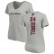 Women's A.J. Terrell Backer V-Neck T-Shirt - Ash