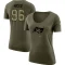 Women's Akiem Hicks Legend Salute to Service Scoop Neck T-Shirt - Olive