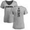 Women's Al Davis Backer V-Neck T-Shirt - Ash