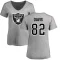 Women's Al Davis Name & Number Slim Fit T-Shirt - Ash