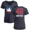 Women's Al Horford Name and Number Banner Wave V-Neck T-Shirt - Navy