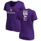 Women's Alan Ali Backer Slim Fit T-Shirt - Purple