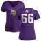 Women's Alan Ali Name & Number Slim Fit T-Shirt - Purple