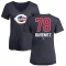 Women's Alan Busenitz Name and Number Banner Wave V-Neck T-Shirt - Navy