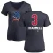 Women's Alan Trammell Name and Number Banner Wave V-Neck T-Shirt - Navy