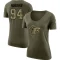 Women's Albert Huggins Legend Salute to Service Scoop Neck T-Shirt - Olive