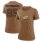 Women's Albert Okwuegbunam Legend 2023 Salute To Service Performance T-Shirt - Brown