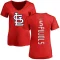 Women's Albert Pujols Backer Slim Fit T-Shirt - Red