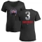 Women's Alcides Escobar Midnight Mascot V-Neck T-Shirt - Black