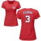 Women's Alcides Escobar Name & Number T-Shirt - Red