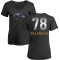 Women's Alejandro Villanueva Midnight Mascot T-Shirt - Black