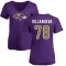 Women's Alejandro Villanueva Name & Number Slim Fit T-Shirt - Purple