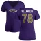 Women's Alejandro Villanueva Name & Number V-Neck T-Shirt - Purple