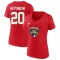 Women's Aleksi Heponiemi 2023 Stanley Cup Final Name & Number V-Neck T-Shirt - Red