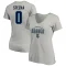 Women's Ales Stezka Name & Number Lockup T-Shirt - Gray