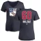 Women's Alex Belzile Name and Number Banner Wave V-Neck T-Shirt - Navy