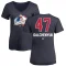 Women's Alex Galchenyuk Name and Number Banner Wave V-Neck T-Shirt - Navy