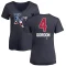 Women's Alex Gordon Name and Number Banner Wave V-Neck T-Shirt - Navy