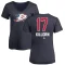 Women's Alex Killorn Name and Number Banner Wave V-Neck T-Shirt - Navy