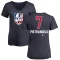 Women's Alex Pietrangelo Name and Number Banner Wave V-Neck T-Shirt - Navy