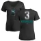 Women's Alex Rodriguez Midnight Mascot V-Neck T-Shirt - Black