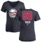 Women's Alex Tuch Name and Number Banner Wave V-Neck T-Shirt - Navy