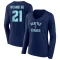 Women's Alex Wennberg Name & Number Victory Arch T-Shirt - Navy