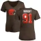 Women's Alex Wright Name & Number Slim Fit T-Shirt - Brown